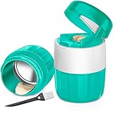 DUBSTAR 3-in-1 Pill Crusher Pill Grinder, Pill Crusher Fine Powder with Brush, Pill Crushers for Elderly with Pill Cutter and Storage, Pill Cutter Splitter for Small or Large Pills (Green)