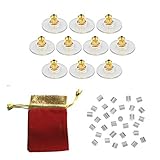 10 Pair Set of Golden Plastic Earring Backs to protect your Earrings for Great Price