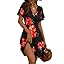 Black Red Floral-127