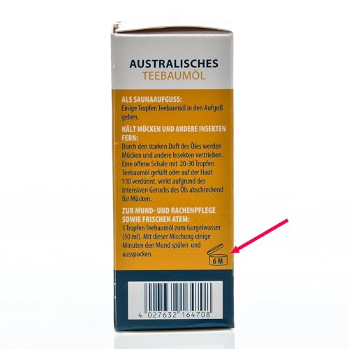 100 Prozent Reines Australisches Teebaumöl 60 ml (2x 30 ml) zur Haut-Pflege Reinigung, gegen Pickel, Schuppen und Mitesser
