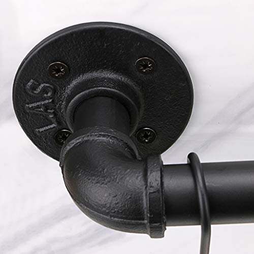 Sumnacon 16 Inch Industrial Pipe Pan Pot Rack With 8-Hooks, Wall Mounted Metal Rail Kitchen Utensil Pot Pan Lid Storage Organizer/Cookware Holder With Hardwares #TOP5