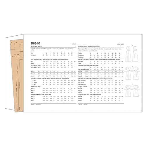 Butterick Misses\' Knit Dresses Sewing Pattern Kit by Palmer/Pletsch, Design Code B6940, Sizes 12-14-16-18-20 - Thumbnail 2