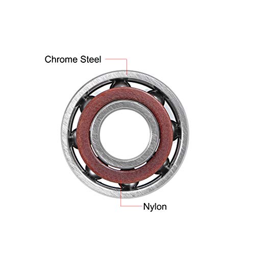 Uxcell 7000Ac Angular Contact Ball Bearing 10X26X8Mm, Single Row, Open, 25° Contact Angle 5Pcs #TOP1