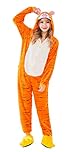 FunnyCos Adult Onesie Animal Pajamas Unisex Halloween Cosplay Costume Loungewear Tigger M
