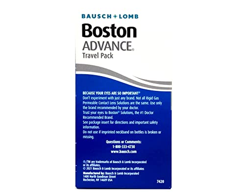 Bausch & Lomb Boston Advance Formula Travel Pack ( 3 Pack) #TOP1