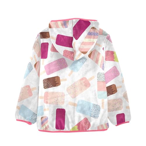 OTVEE Colored Ice Cream Popsicle Kids Hoodie Jacket Fall Spring Full Zip Warm Outwear Coat2