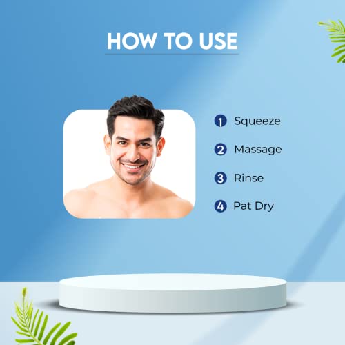 Jovees Herbal Men's Essential Advanced 4 in 1 Moisturizing Face Wash | Fight Acne & Pimples, Brighten Skin, Clears Dirt, Oil Control, Refreshing Feel | with Vit C & Vit E | Deep Pore Cleaning | For All Skin Type 100g (Pack of 2)