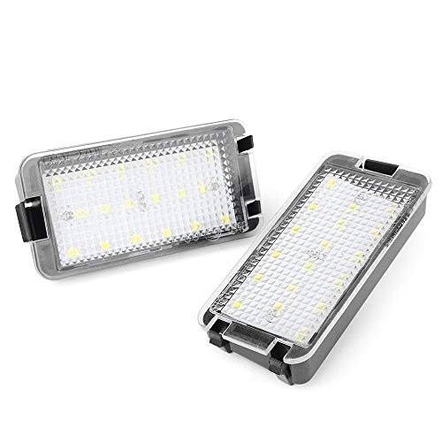 Three T Luz de Matrícula LED Para Altea, Seat Arosa 1997-2004, Ibiza 1997-2008, Cordoba 1993-2008, Leon 1999-2005, Toledo III 2004-2009 - 2x Luz de Coche