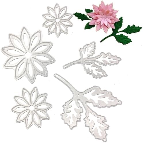 1 Pcs Daisy Flower Cutting Dies,Flower Die Cuts,DIY Scrapbooking Artist Metal Cutting Dies Stencils Scrapbooking Bloom Die Cut For Card Making DIY Album Embossing Craft New