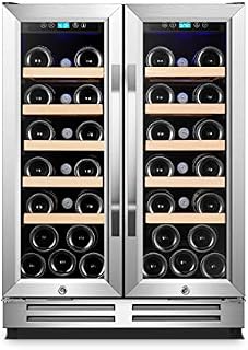Karcassin 24 inch Wine Cooler Refrigerator – Compressor Wine Chiller – Dual Temp