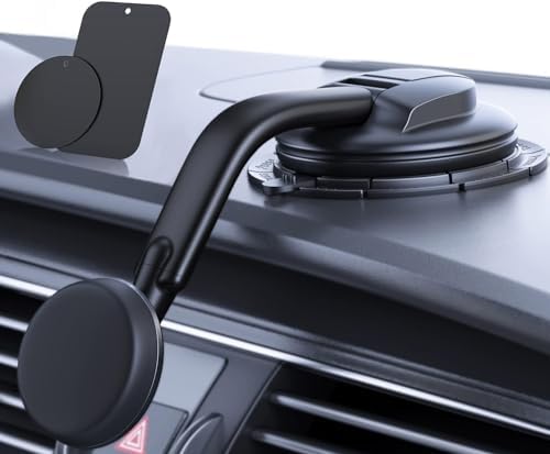 Supporto Telefono Magnetico Per Auto – 24 Magneti N55, Ventosa 360°, Compatibile Magsafe Per IPhone E Samsung, Riciclabile
