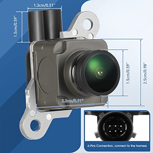 Image of Rear View Backup Camera Compatible with RAM 1500 2500 3500 2013-2018 for Dodge Viper, for RAM 4500 5500 2013-2017, for Chrysler 200 Reversing Parking Assist Camera 56038978AL 56038978AK