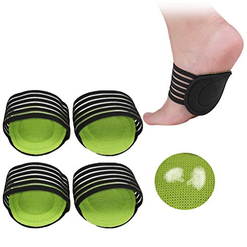 2 Pairs Compression Fasciitis Cushioned Arch Support Sleeves, Foot Relief Cushions for Plantar Fasciitis, Fallen Arches, Heel Spurs, Achy Feet Problems for Men and Women (Thicken)