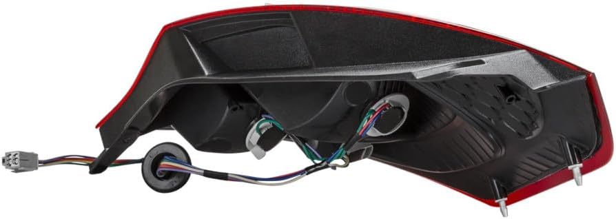 KarParts360 For Ford Fiesta 2011 2012 2013 Tail Light Driver Side | Red And Clear Lens | Plastic | With Bulbs | Hatchback | Replacement For FO2800224 | BE8Z13405B