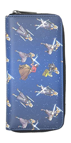 Loungefly Disney Star Wars Ahsoka Tano and Grogu The Mandalorian Allover Print Zip Around Wallet2