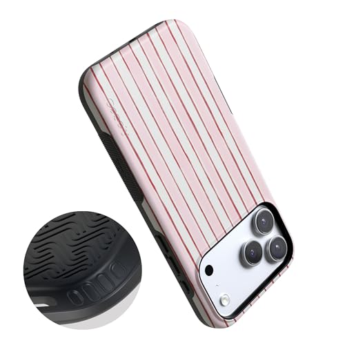 Casely iPhone 17 Pro Max Case | Pretty in Pastel | Blush Stripes | Bold Protective Design | MagSafe Compatible Design by Casely - Used condition - Image 7