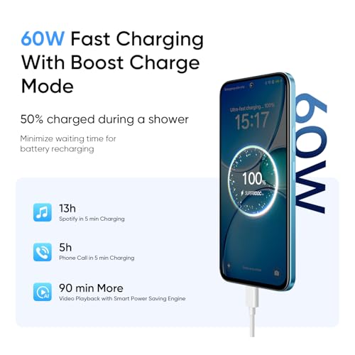 Image of realme 15X 5G Smartphone 8GB RAM 128GB ROM, 6.8 inch 144Hz Display, 7000 0mAh Battery, 60W Fast Charging IP69 Pro Waterproof Dimensity 6300 6nm Octa-core chipset Processor (Aqua Blue)