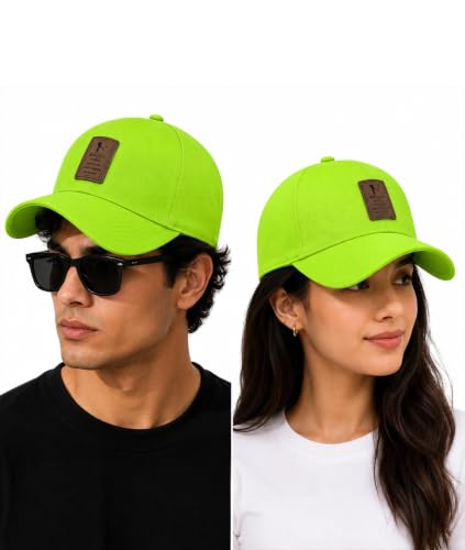 Image of Cap for Men Women Topi Unisex Head Branded Boy's Girl's Caps Adjustable Strap Summer Sports Cricket Gym Dance Cotton Free Size