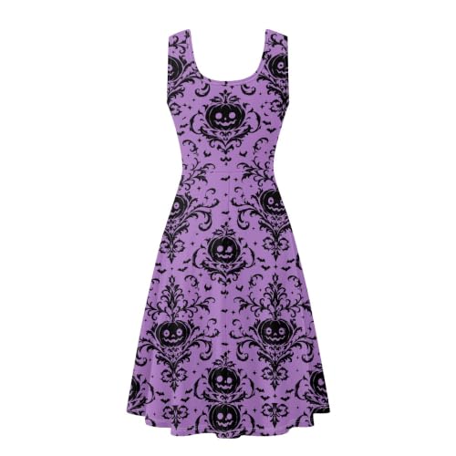 Image of TOADDITDO Womens Summer Sleeveless Tank Dress with 2 Side Pockets XS-4XL Plus Size