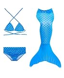 🐟 Elección de Regalo Perfecta: el colorido traje de baño de sirena es el mejor regalo para las niñas. Adecuado para juegos de rol, fiestas de Navidad, fiestas de Halloween, fiestas temáticas, vacaciones en la playa, fiestas en la piscina, natación, tomar fotografías, etc.