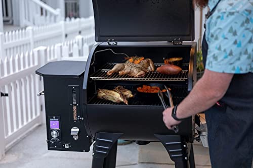 Camp Chef SG 24 WIFI Pellet Grill - Pellet Smoker & Grill for Outdoor Cooking Equipment - Features Ash Cleanout for Easy Cleaning - 811 Sq In Total Rack Surface Area - Bronze - Image 6