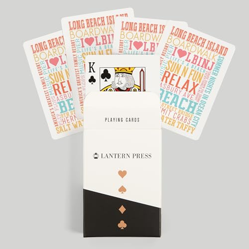 Carta Póker Long Beach Island, 52 naipes para adultos miniatura 6