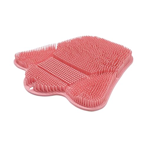 Cepillo exfoliante de pies de silicona con ventosa para montaje en pared, práctica ayuda de ducha para hombres y mujeres | Accesorios de baño eficaces para eliminar callos, cuidado de la piel, masaje
