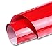 CAREGY HTV Heat Transfer Vinyl Iron on Vinyl 12 inch x5 Feet Roll Easy to Cut & Weed DIY Design for T-Shirts (Red)