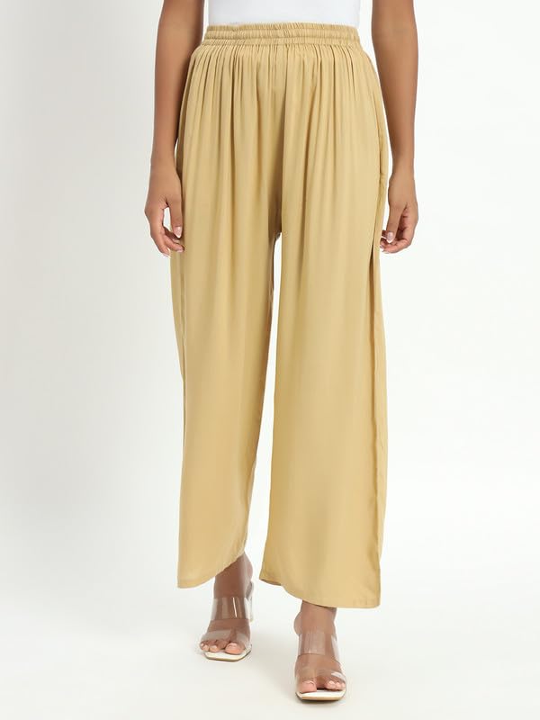 Image of Soft Colors Women Regular Fit Pocket Palazzo