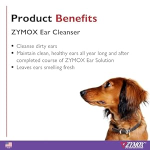 Zymox Ear Cleanser Solution for Dogs and Cats, 4oz Zymox Ear Cleanser Solution for Dogs and Cats 4oz