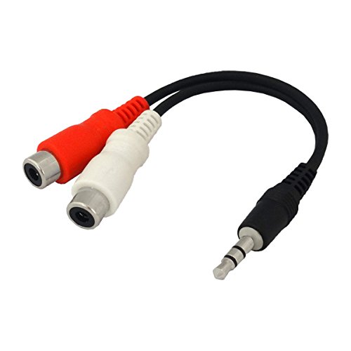 Amazon | 3Aカンパニー RCAメス×2-3.5mmステレオオス 変換ケーブル 0.1