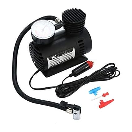 AUSHA Air Compressor for Car and Bike 12V 300 Psi Tyre Inflator Air Pump for Motorbike,Cars,Bicycle,for Football,Cycle Pumps for Bicycle,Car Air Pump for Tubeless