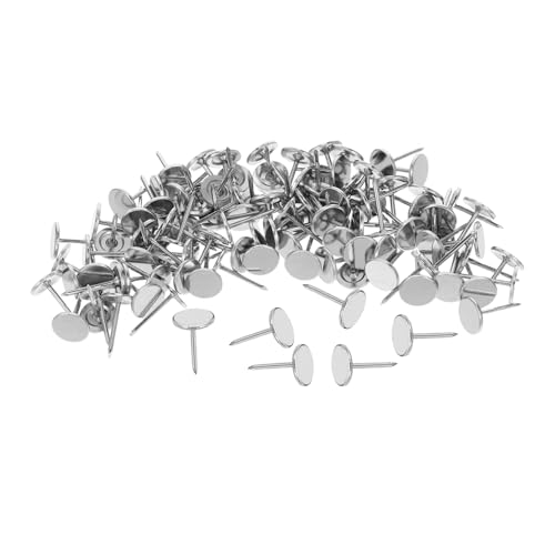 VALICLUD 100 Chinchetas para Tapicería De Muebles: Chinchetas Decorativas De Cabeza Plana para Pared Y Madera - Diseño Multiusos para El Hogar