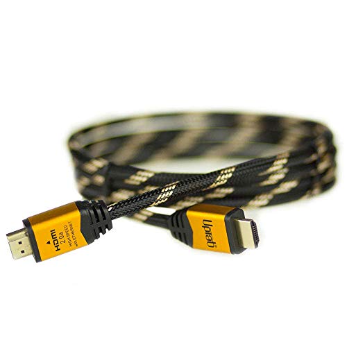 Flash Deals - 40% OFF 4K HDMI 2.0 Cable 10FT - UHD 4K 60Hz with HDR - Braided Cord - High Speed 18Gbps - Ethernet & Audio Return - Video 4K 60Hz 1080p 120Hz 3D - Compatible with Xbox X, Playstation Pro, Apple TV 4K (10FT)