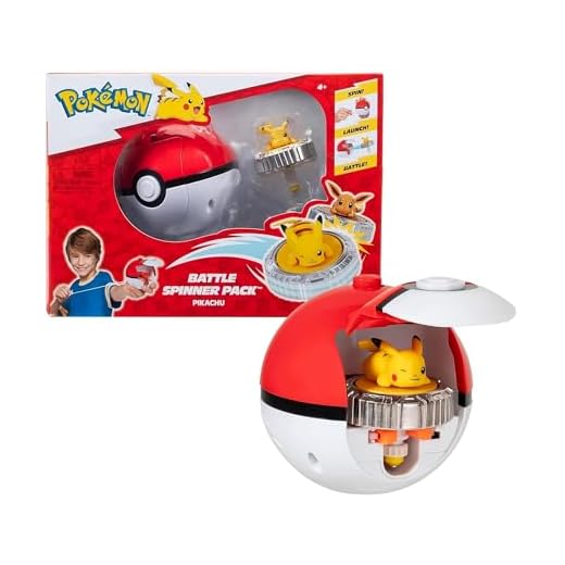 Pokémon PKW4398 - Battle Spinner - Pikachu, offizielles Spielset