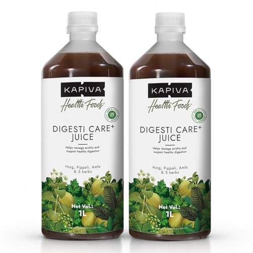 Image of Kapiva Digesti Care+ Juice 1L - Provides Relief From Acidity & Bloating | Goodness of Amla, Jeera, Ajwain, and Hing to Aid Digestion and Metabolism (Pack of 2)