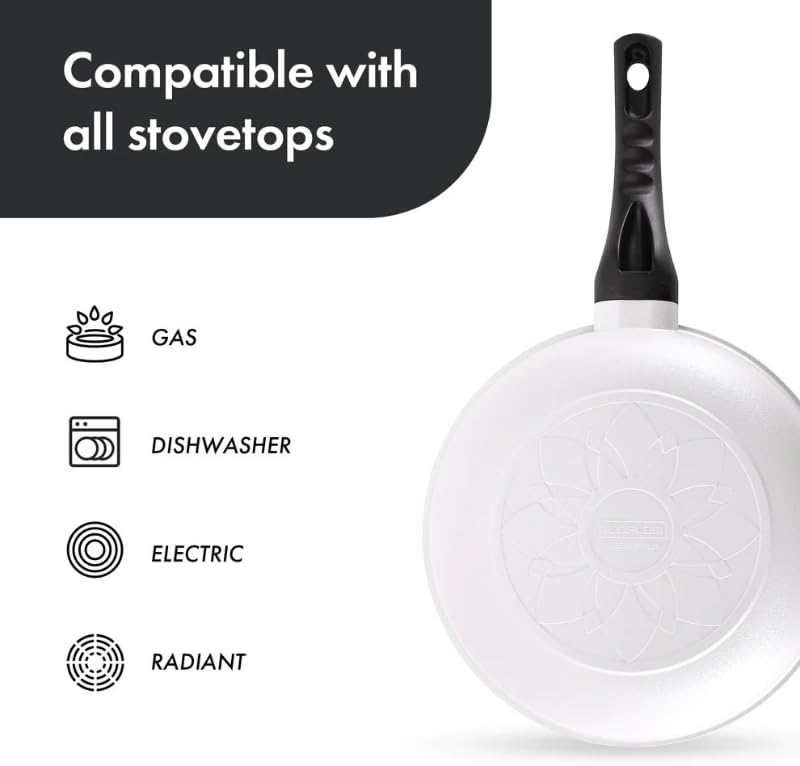 Miniatura 6 de Neoflam Wok antiadherente de aluminio fundido, fácil de usar, ligero, apto para lavavajillas, fabricado en Corea (12 pulgadas, 11.8 in)