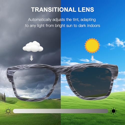 OhO sunshine OhOサンシャインAI翻訳スマートグラス AI 99 silver frame+photochromic lens の商品画像 5