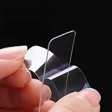 10pcs Heavy Duty Double Sided Tape Clear Reusable Mounting Tape Strong Adhesive Removable Wall Tape for Picture Hanging Poster Hanging