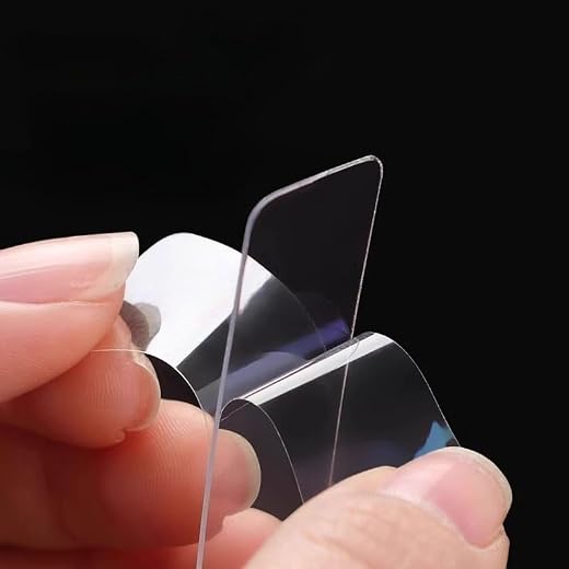 10pcs Heavy Duty Double Sided Tape Clear Reusable Mounting Tape Strong Adhesive Removable Wall Tape for Picture Hanging Poster Hanging