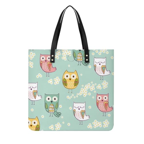 Sac à main shopper cartoon bird résistant de 39x39cm pour ranger toutes vos affaires de voyage