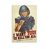 Starship Troopers Movie Poster (2) Wall Art Poster Scroll Canvas Painting Picture Living Room Decor Home Framed/Unframed 08x12inch(20x30cm)