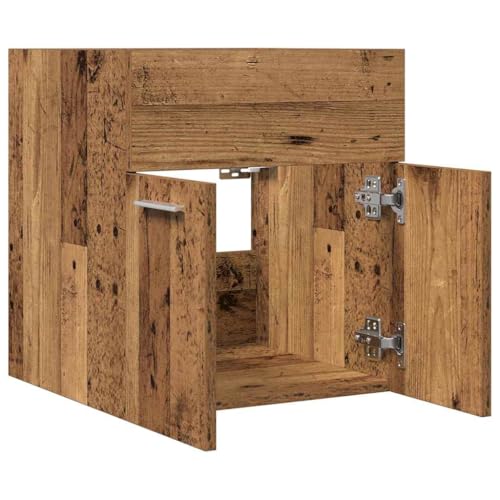 Mueble para lavabo de baño rústico, juego de muebles de 41 x 38,5 x 46 cm 8