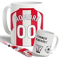 DEREGALOOS Taza Personalizada con nombre de Fútbol Almería.