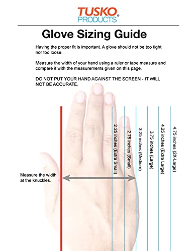 Tusko Products Best Nitrile Rubber Cleaning, Household, Dishwashing Gloves, Latex Free, Vinyl Free, Reusable Not Disposable, Large L (1 Pair) #TOP6