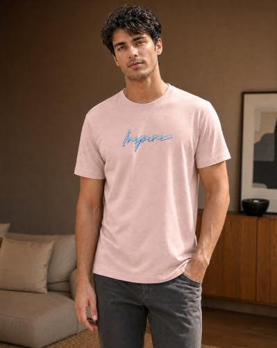 Image of Nobero Men's Regular Graphic Printed T-Shirt for Men | Soft Cotton | Classic Fit | Printed Casual Tshirt for Men