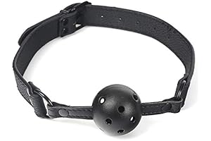 Adjustable Black Ball Gag For BDSM Enthusiasts - Discrete Pleasure Tool