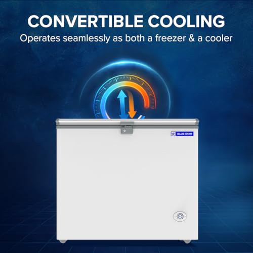 Image of Blue Star HT3-N230, 230 Liter Hard Top Single Door Deep Freezer (215 Liter, White, 3-star)