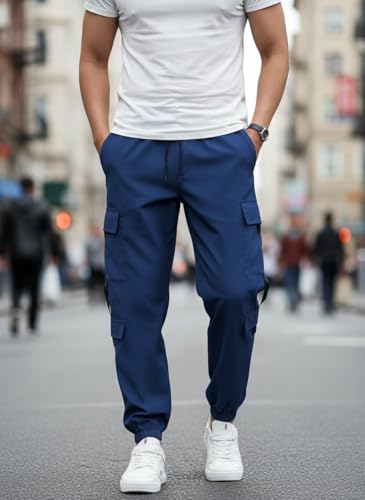 Image of Mack Jonney Men's Solid Joggers | Solid Design | Regular Fit | Casual & Athleisure Wear |Pack of 1-MMJ-79