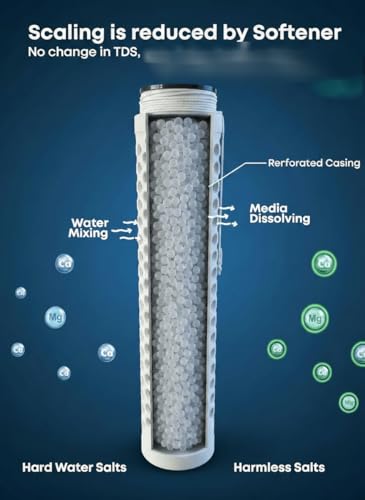 Image of Hard Water Softener for House - Disable Calcium and Magnesium Scaling, Reduce Hair Loss and Skin Itching, Protect RO Filter, Washing Machine, Water Heater, Plumbing Fixture from Scaling (2) | SALT FREE ANTI SCALE SYSTEM